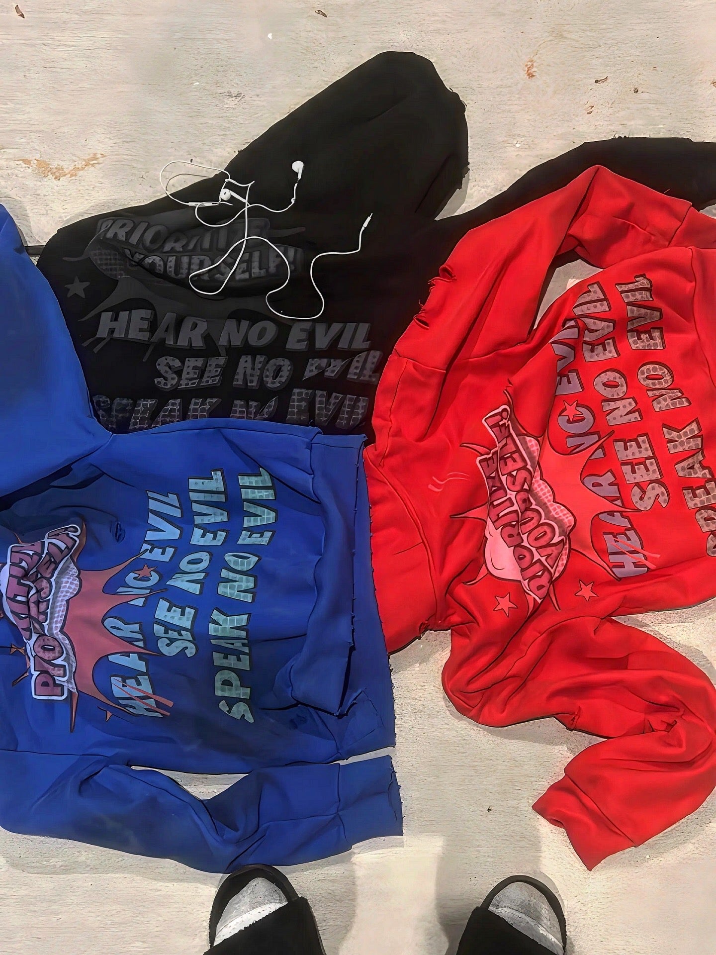 Red priorityy hoodie