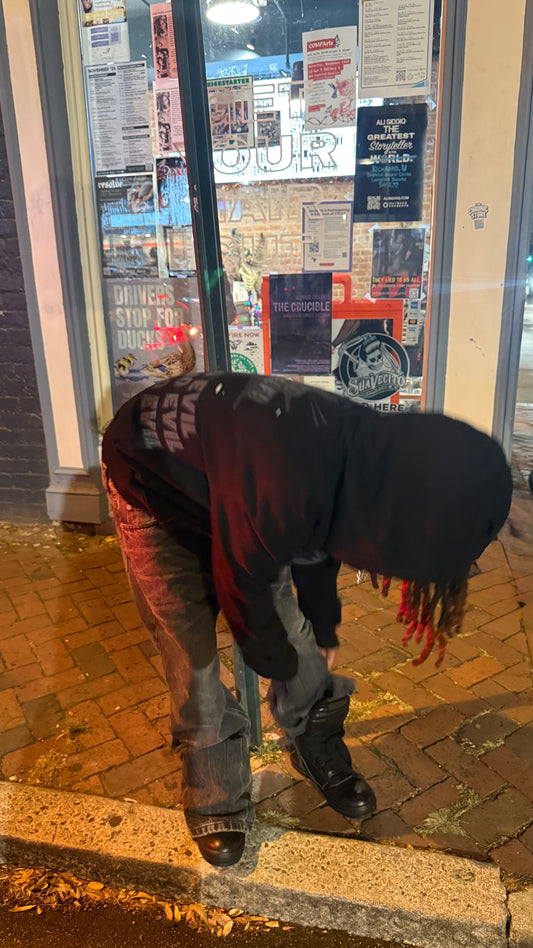 black priorityy hoodie