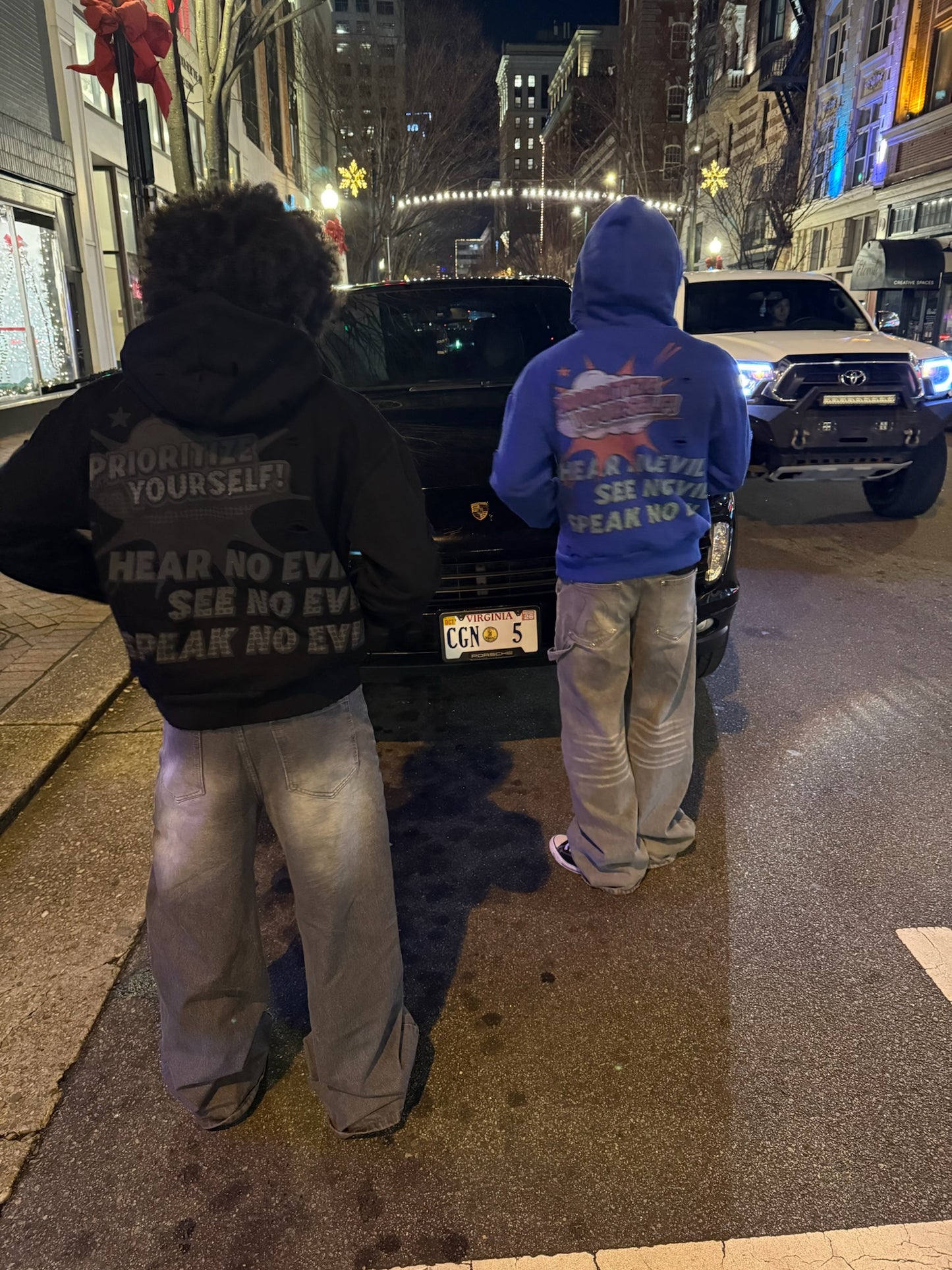 blue priorityy hoodie