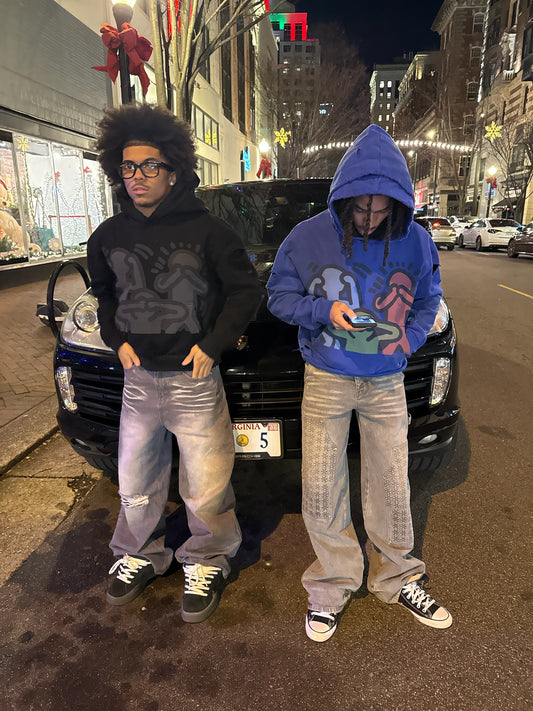 blue priorityy hoodie